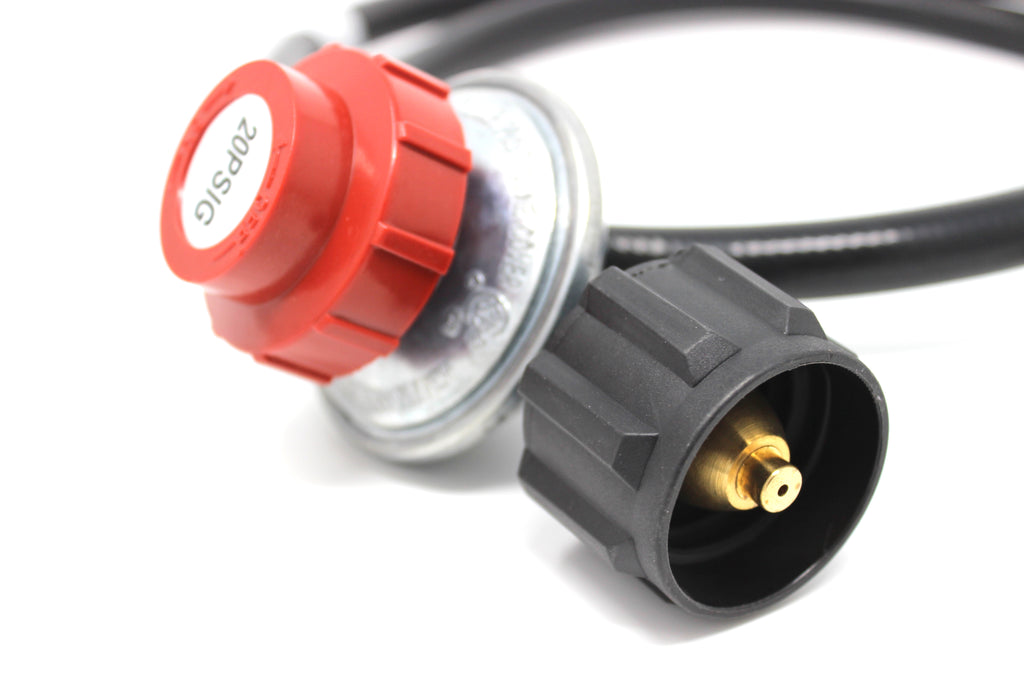 High Pressure Propane Regulator Hose 0-20 PSI Adjustable (4 FT) Z117