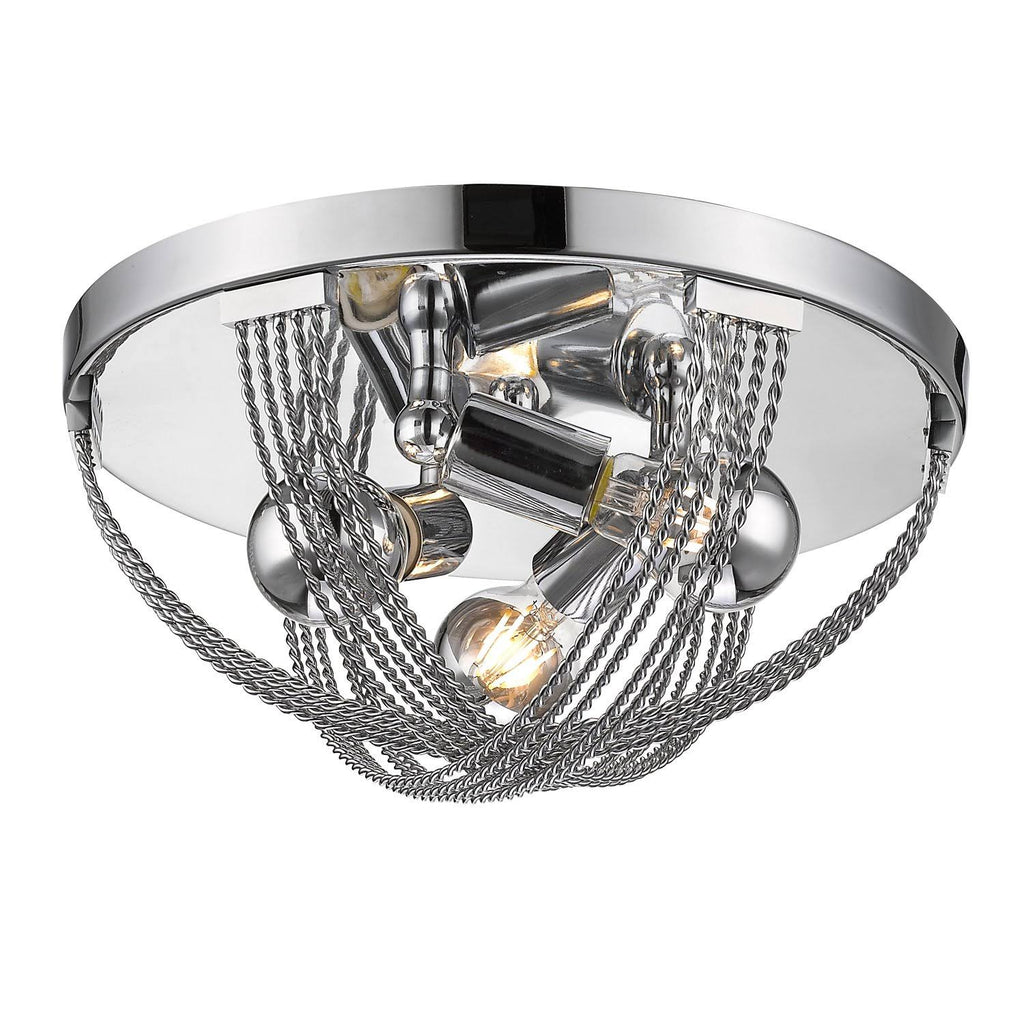 Chrome Flush Mount Light R520