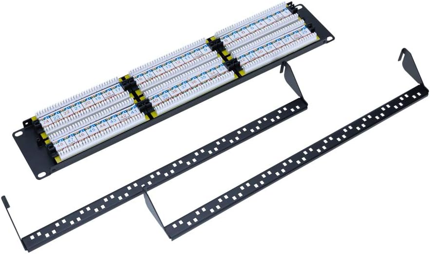 48-Port Cat5/5e Unshielded Wallmount Rackmount Patch Panel V262972