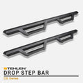 Matte Black Nerf Bars Running Boards for Ford F150 Super Duty Q983