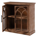 Light Pine Black Cabinet V2367