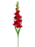 Red Gladiolus Spray 12 Pieces I481