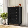 5 Drawer Black Chest L817