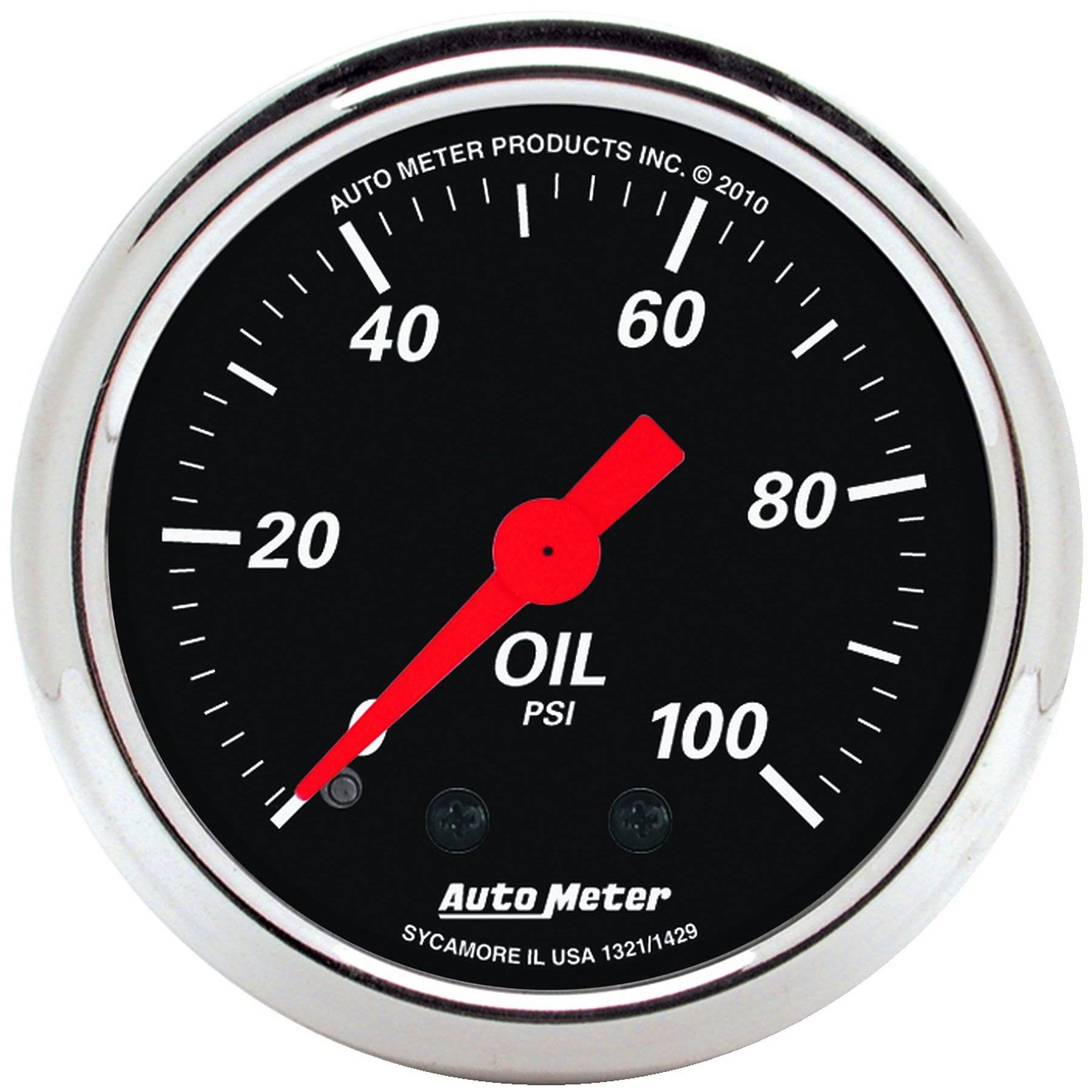 Black Mechanical Oil Pressure Gauge B783
