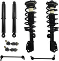Front & Rear Loaded Struts and Shocks Complete Assembly with Sway Bar Links, 8pc Set D696