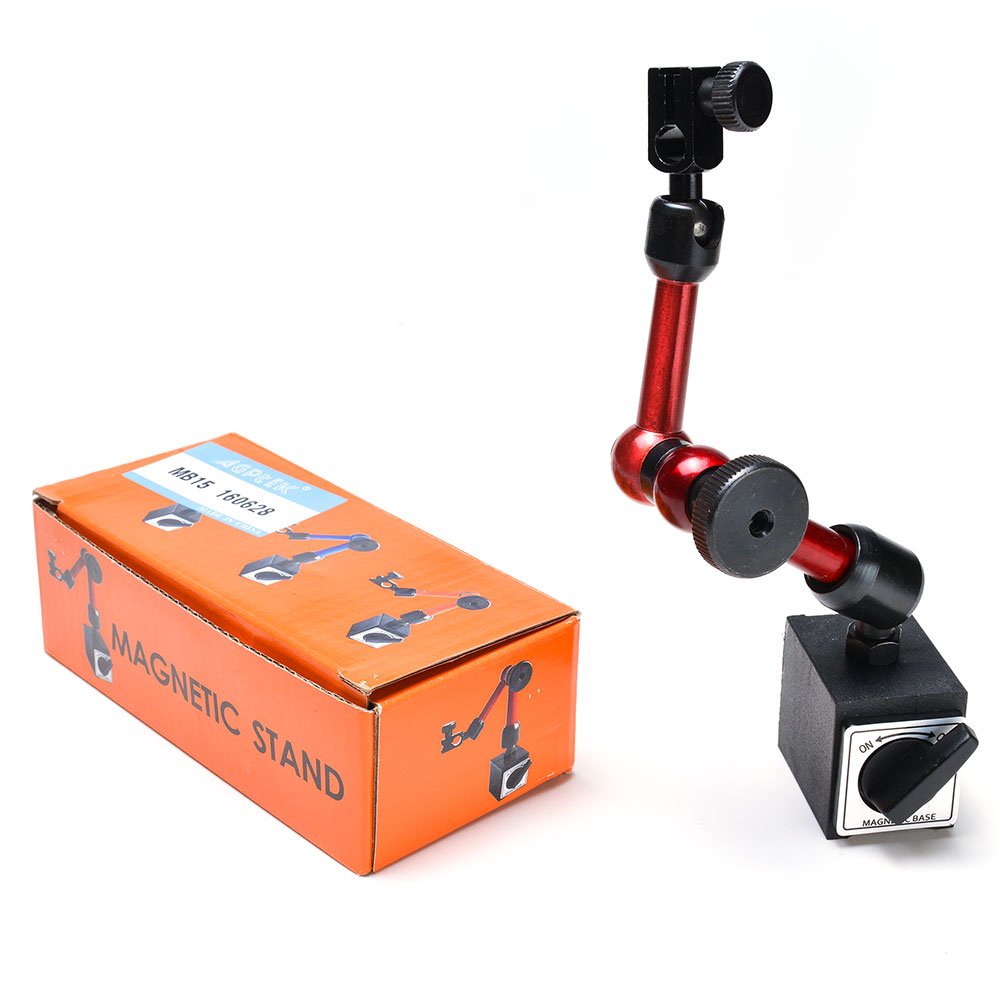 Red Adjustable Magnetic Base Holder for Digital Dial Indicator Pack of 2 Q62959