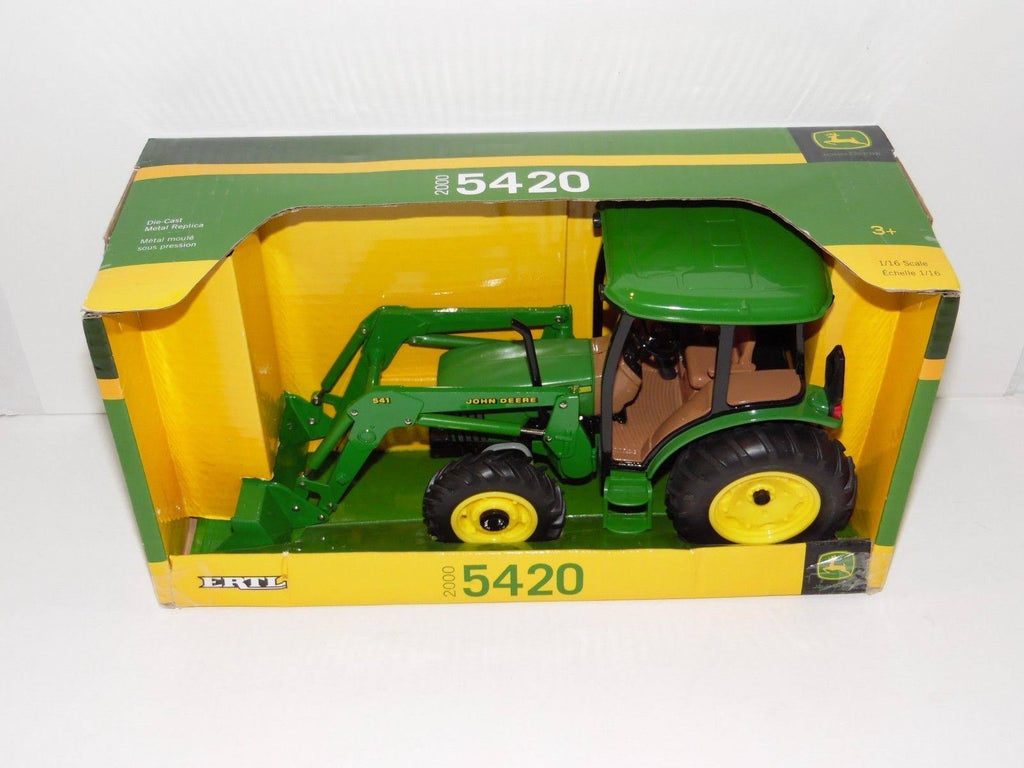 Green Tractor with Cab Loader Y489