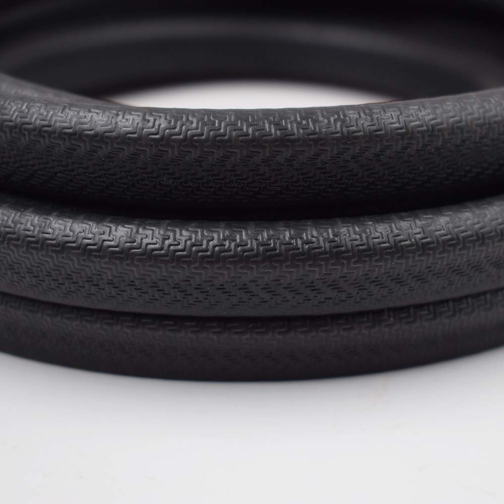 Black PVC Rubber U Edge Trim Weather Strip Protector, 21 FT, Pack of 2 B43429