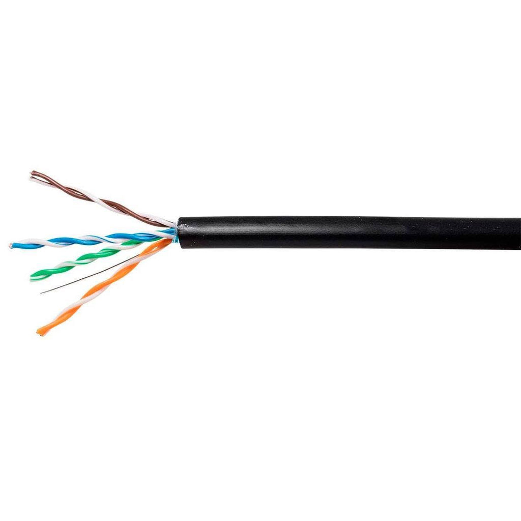 1000ft Cat5e Bulk Bare Copper STP 24AWG Outdoor Direct Burial Solid Cable L507