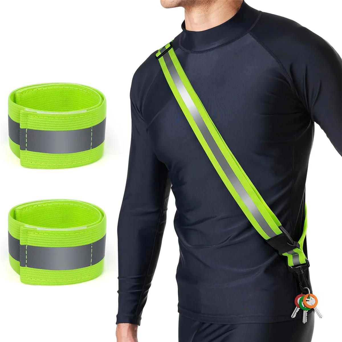 Reflective Sash with 2 Pcs Armbands C3859