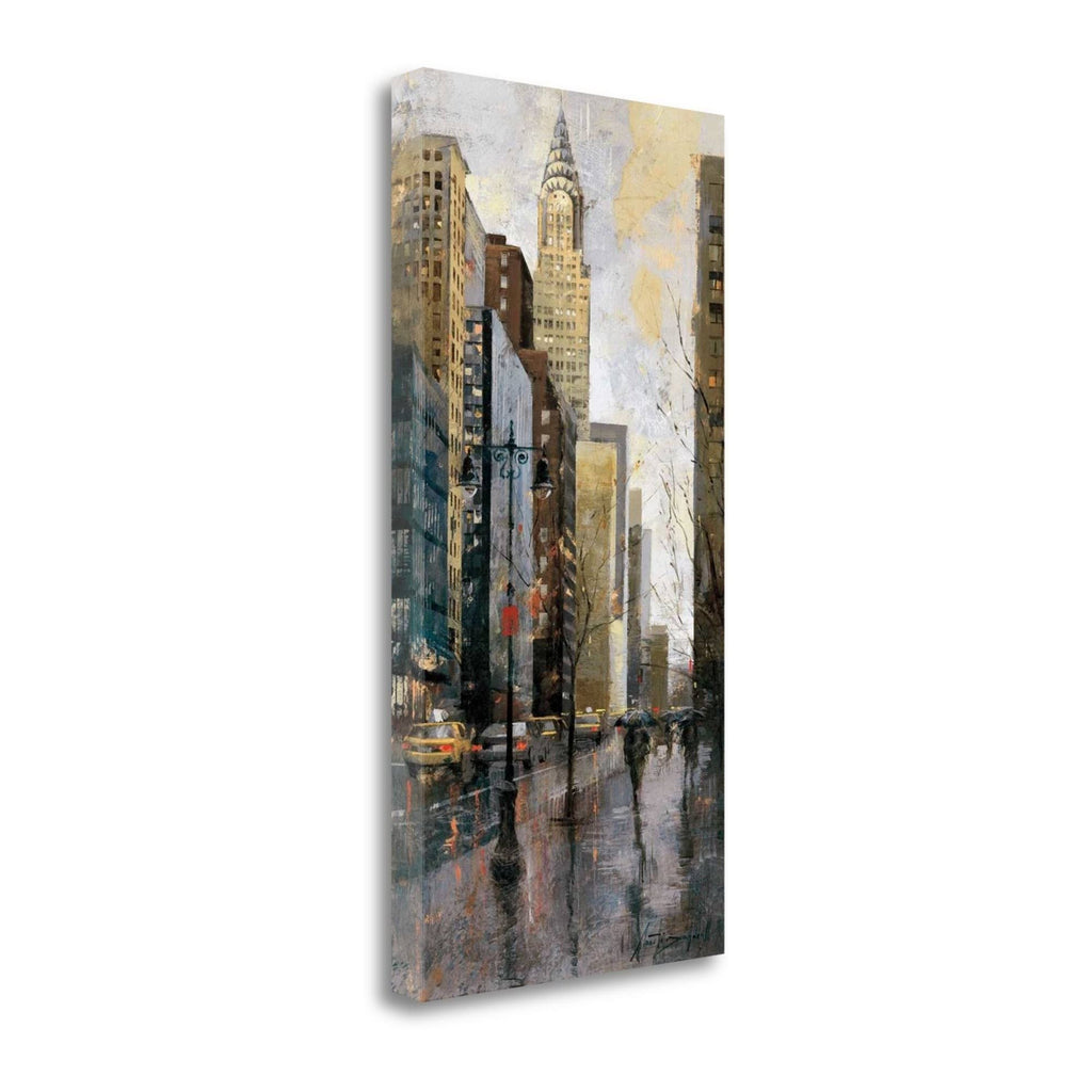 Rainy Day in Manhattan Giclee Print on Gallery Wrap Canvas Q796
