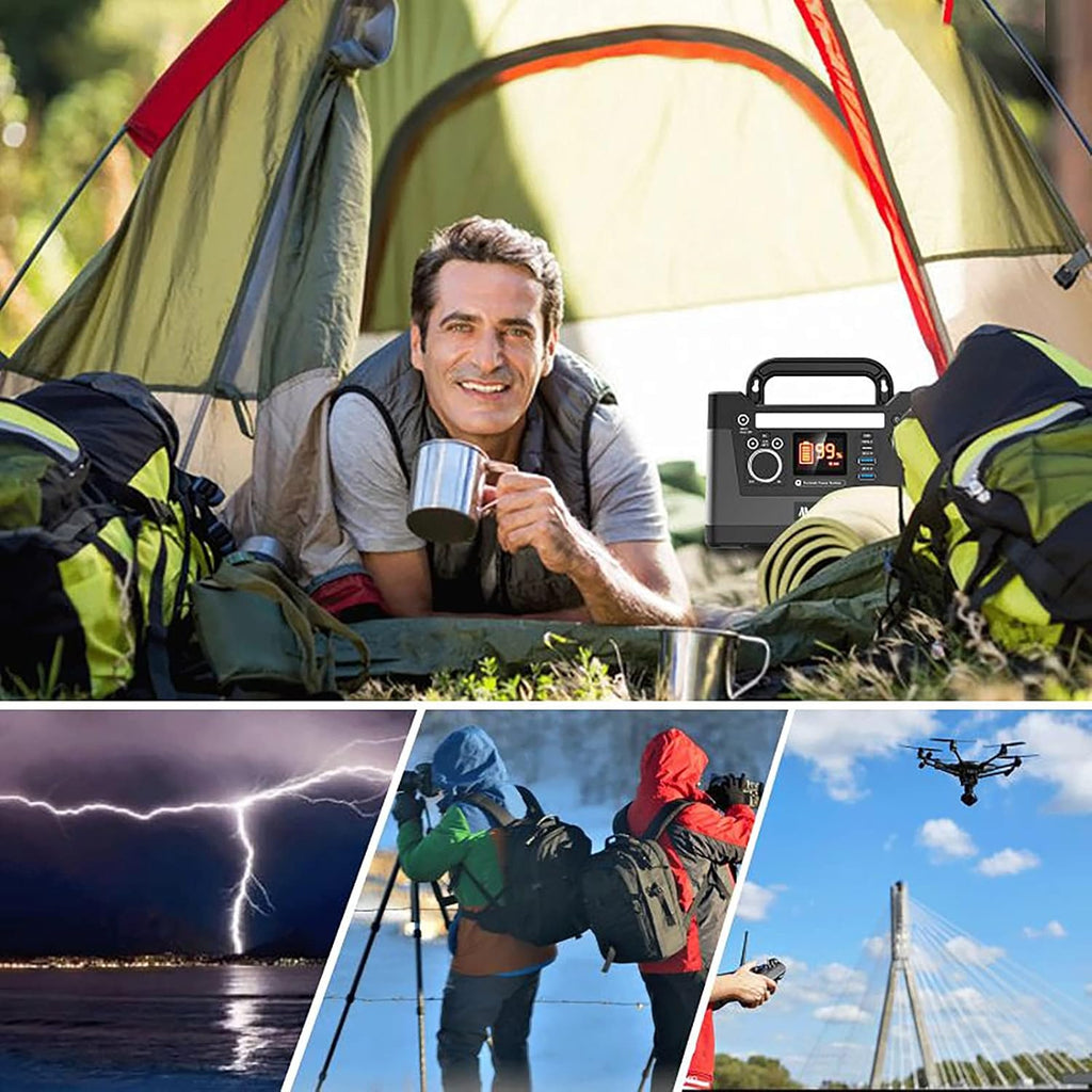 135Wh Portable Power Station Solar Generator Lithium Battery with AC Outlet X304