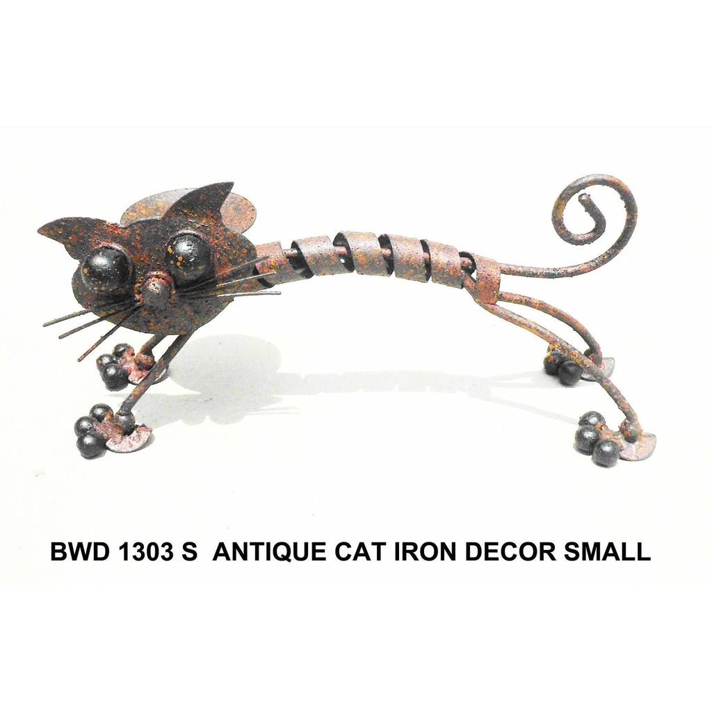 Set of 3 Iron Cat Decor M149