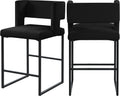 Black Velvet Counter Stool (Set of 2) K6676