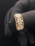 Marquise Pear Princess Shape Diamond Art Deco Wedding Ring In 14K Rose Gold Y15172