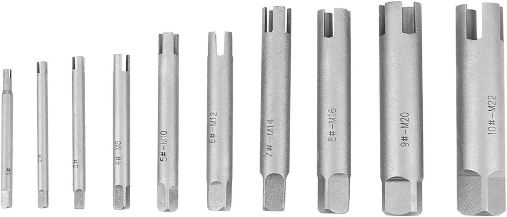 Broken Head Screw Remover Kit Tap Extractor Set, 23.1oz, Ten-Piece Set, Pack of 2 C601