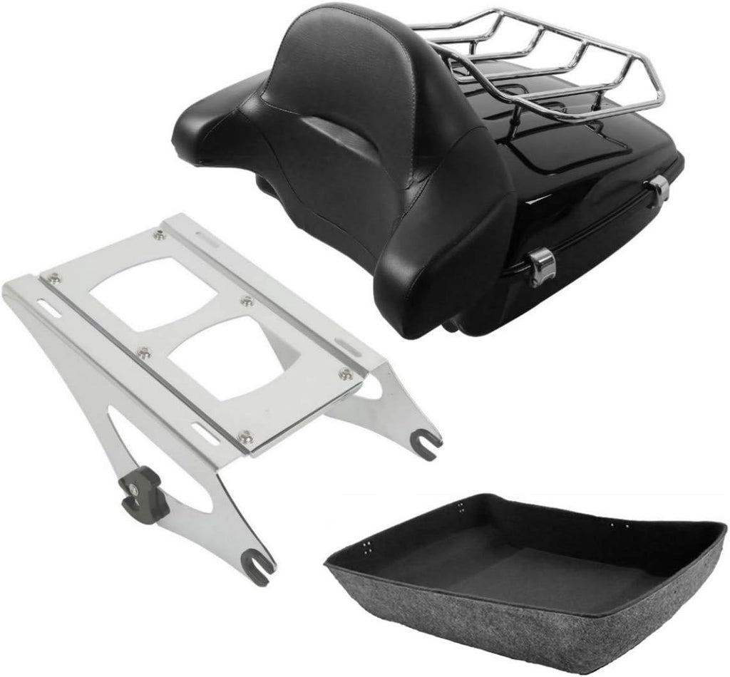 Chopped Tour Pak Trunk & Solo Mounting Rack Backrest + Base Plate G214934