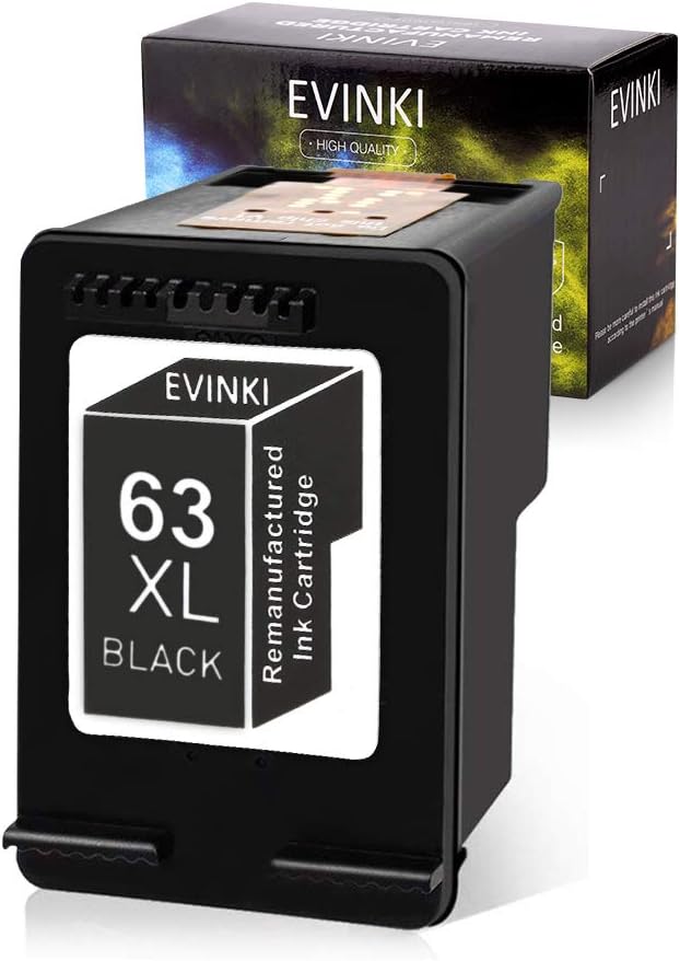 63XL Black and Color Ink Cartridge Combo Pack of 2 A8257