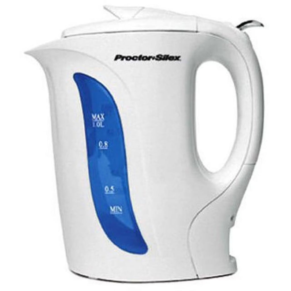 White 1 L Electric Tea Kettle S466