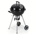 Black Porcelain-Enameled Charcoal Grill P8528