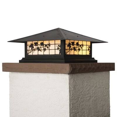 Textured Black 1-Light Pier Mount Light L29190