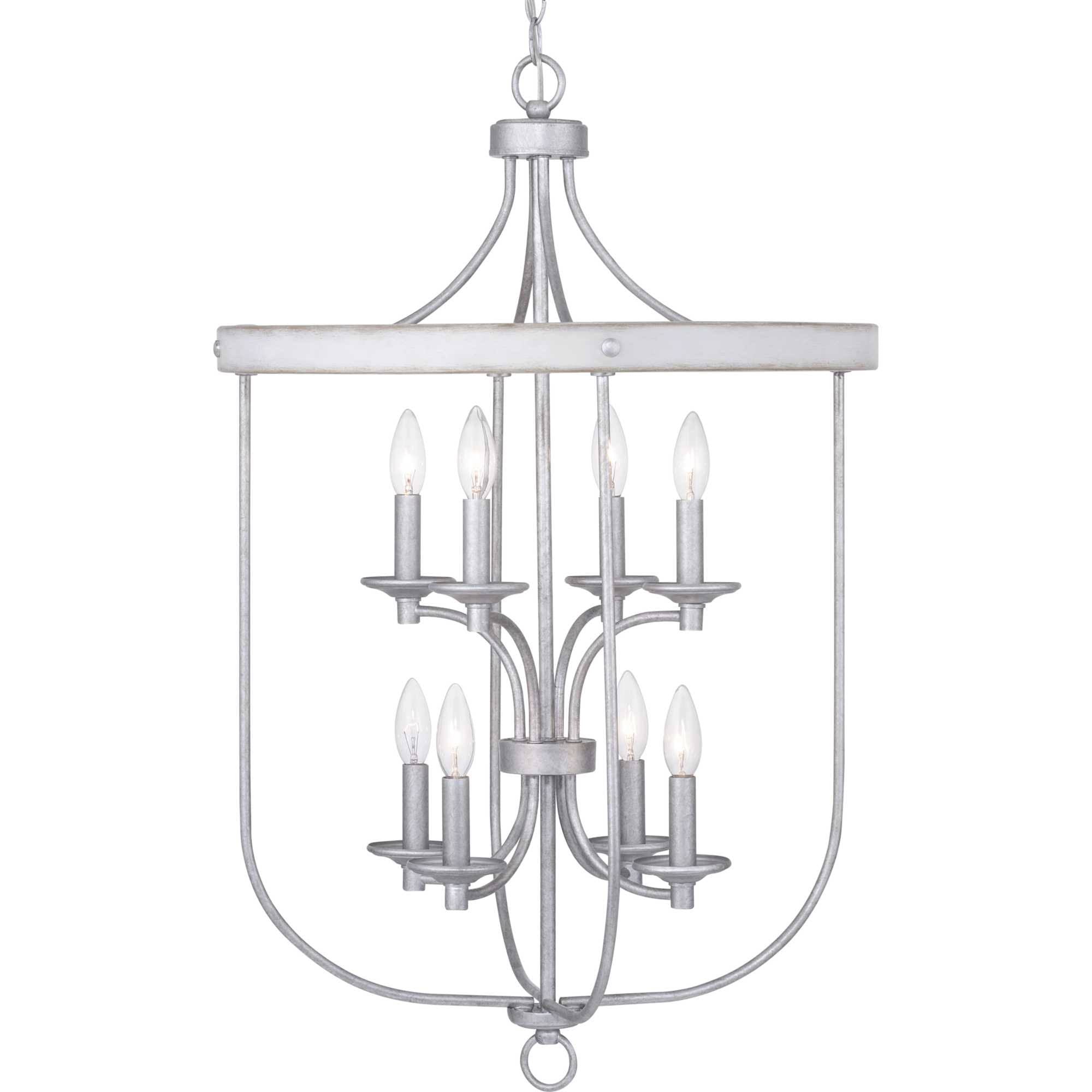 Eight Light Foyer Galvanized M6055
