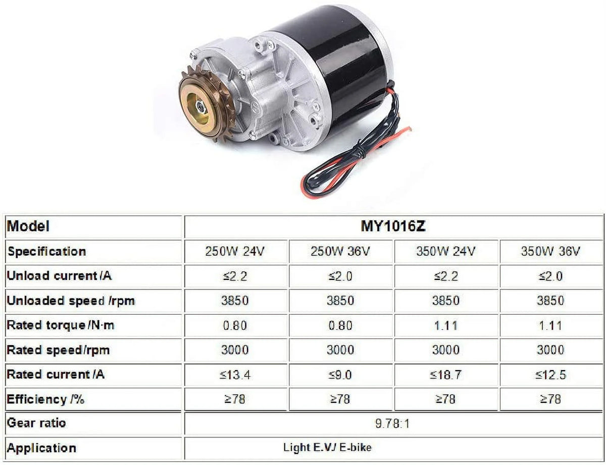 350W 36V Brush Motor Electric Bicycle Conversion Kit O2748