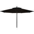 Black Marine Grade Canopy 8 Rib Push Up Market Umbrella V797913
