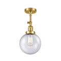 Satin Gold Semi-Flush Mount Light B636774