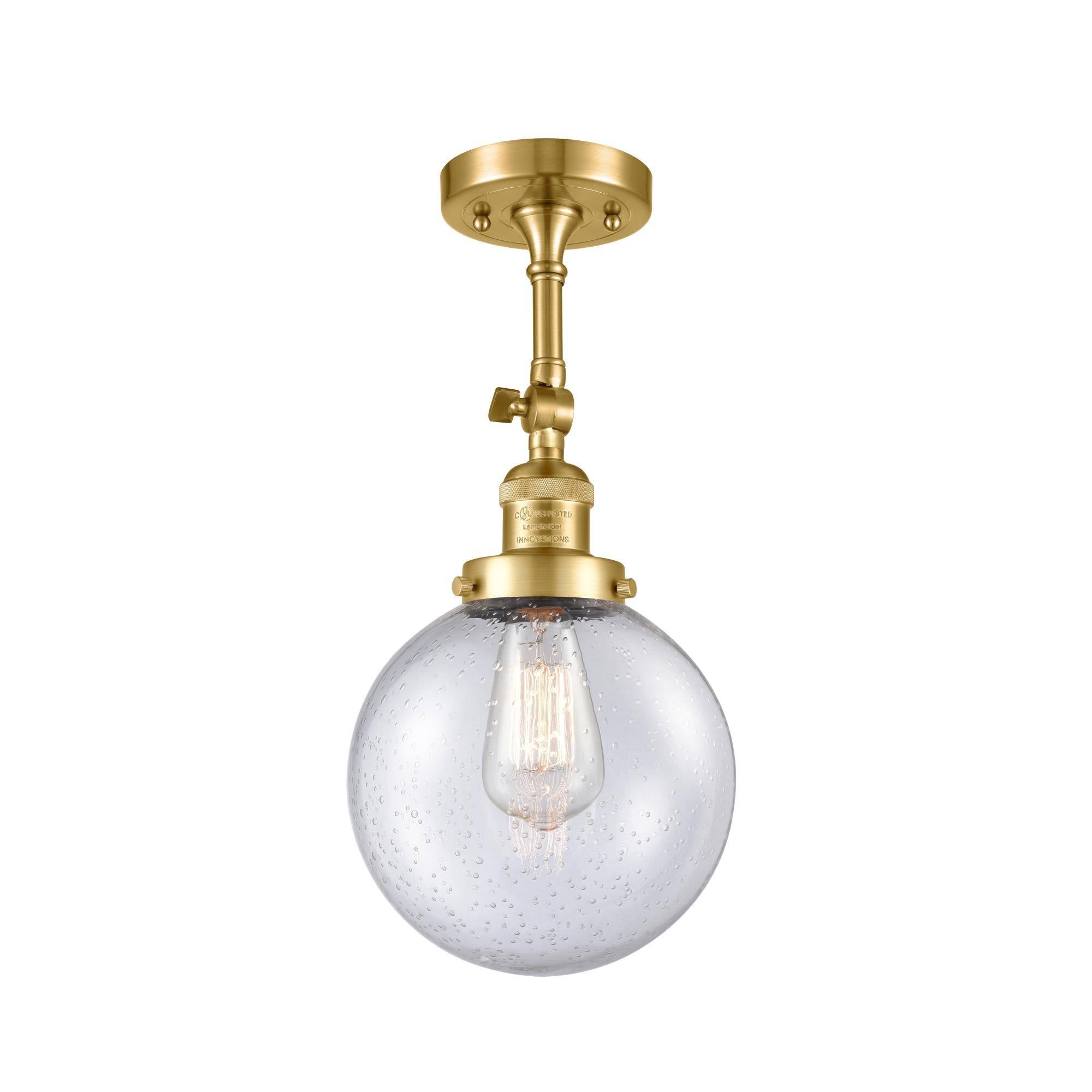 Satin Gold Semi-Flush Mount Light B636774