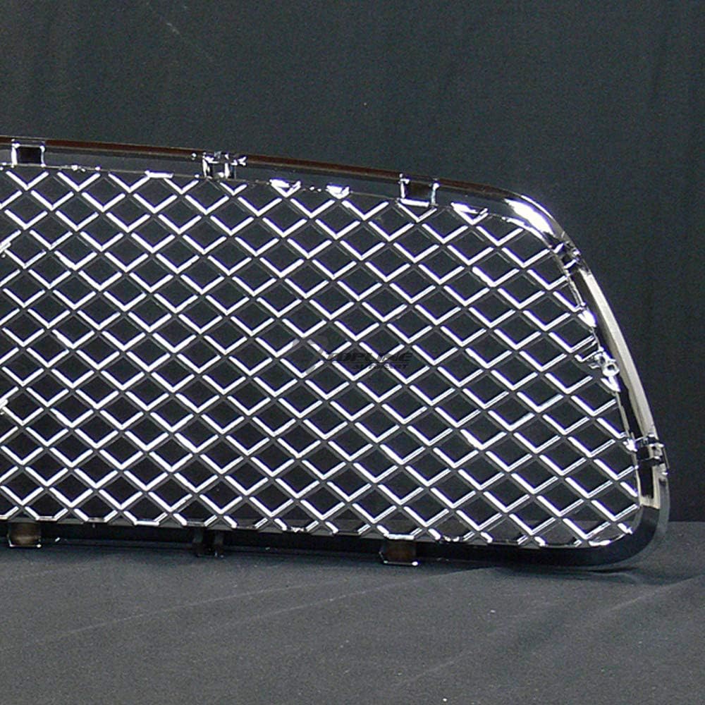 Chrome Mesh Front Hood Bumper Grill Grille ABS For 2011-2014 Dodge Charger F18446
