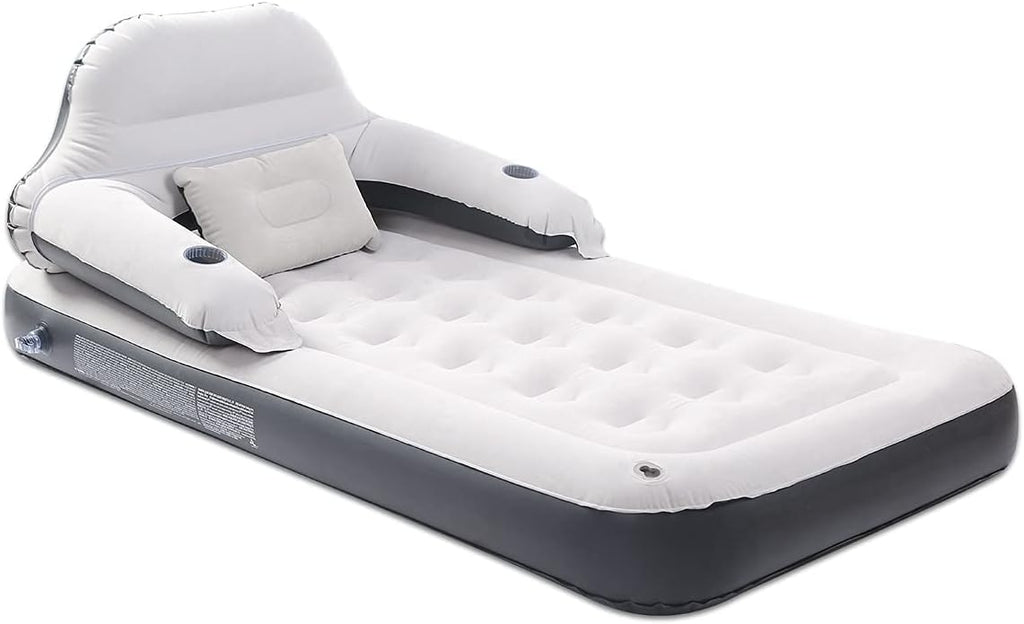 Twin Air Mattress with Soft Backrest Patch Kit Q555