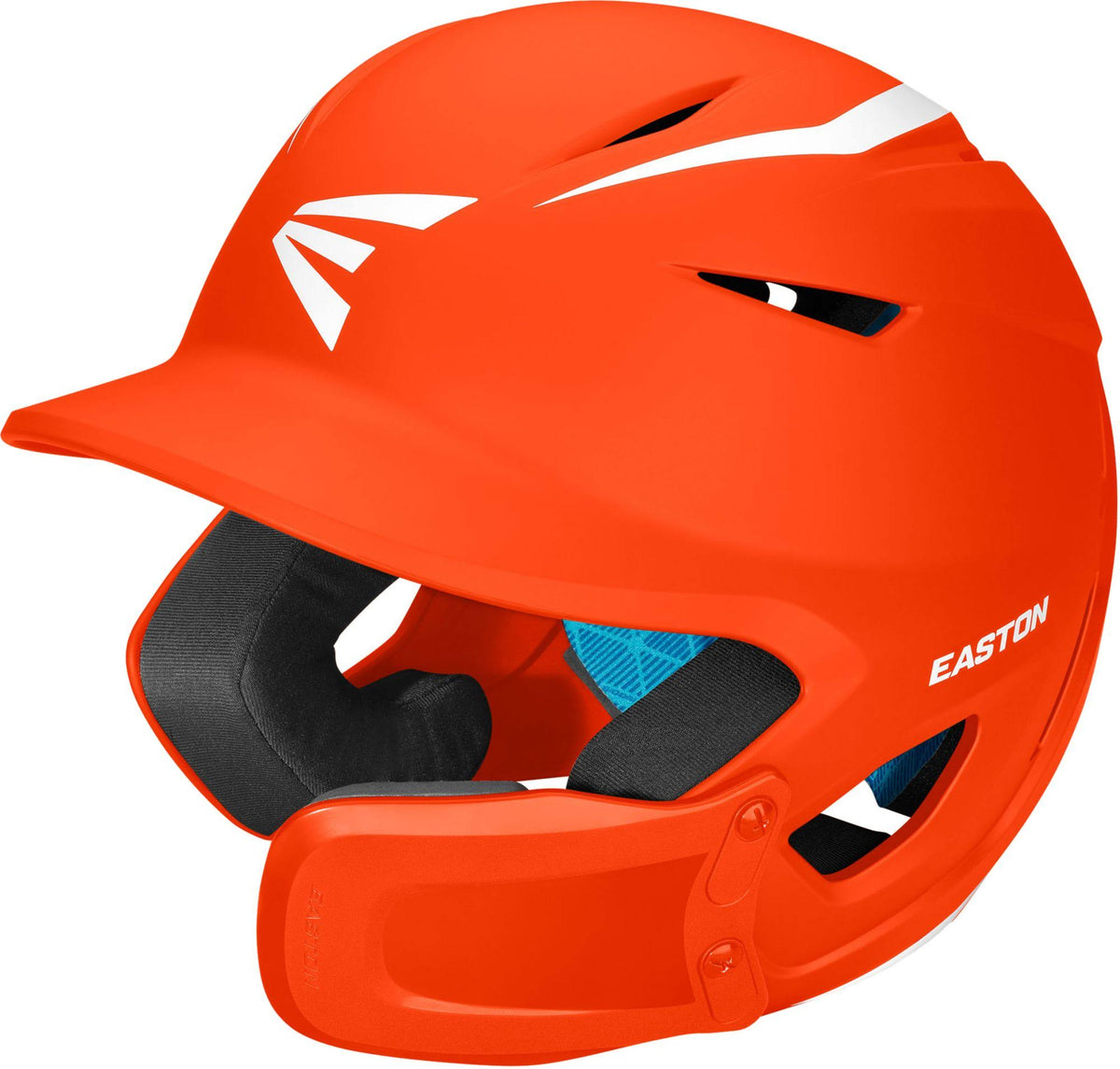 Orange Baseball Batting Helmet with Universal Jaw Guard U270534
