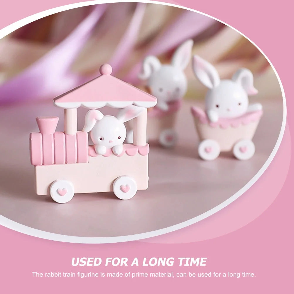 Mini Toy Ornaments Dollhouse Rabbit Decor G58282
