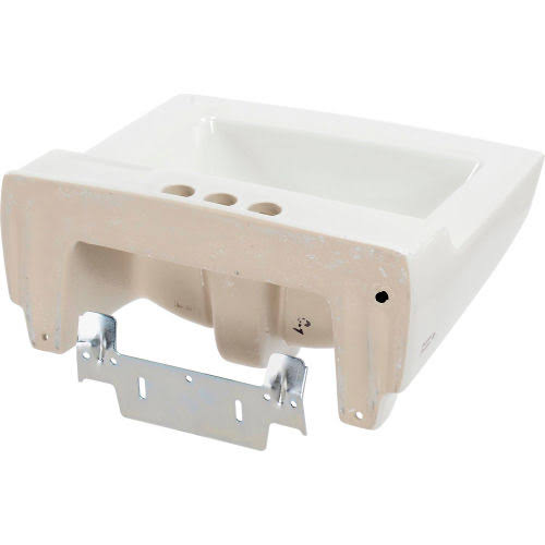 White Wall-Mount Sink H358