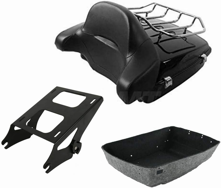 Chopped Tour Pak Trunk & Solo Mounting Rack Backrest + Base Plate G214934