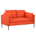 Linen Fabric Loveseat Couch I2794