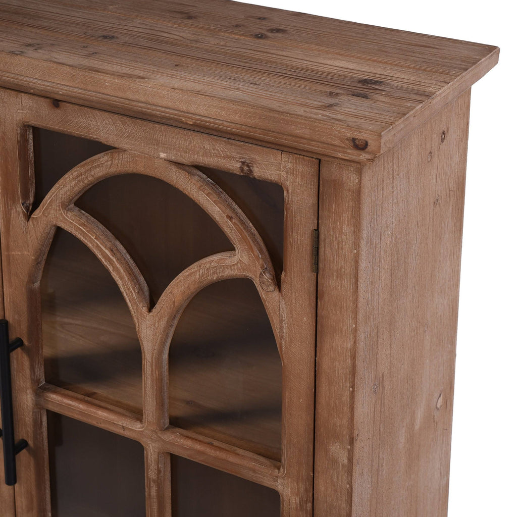 Light Pine Black Cabinet V2367