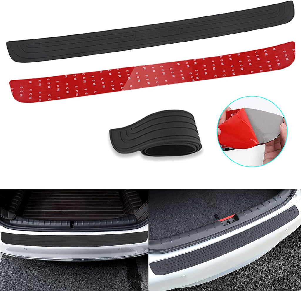 Black Rubber Trunk Door Entry Guard Car Accessory R191592