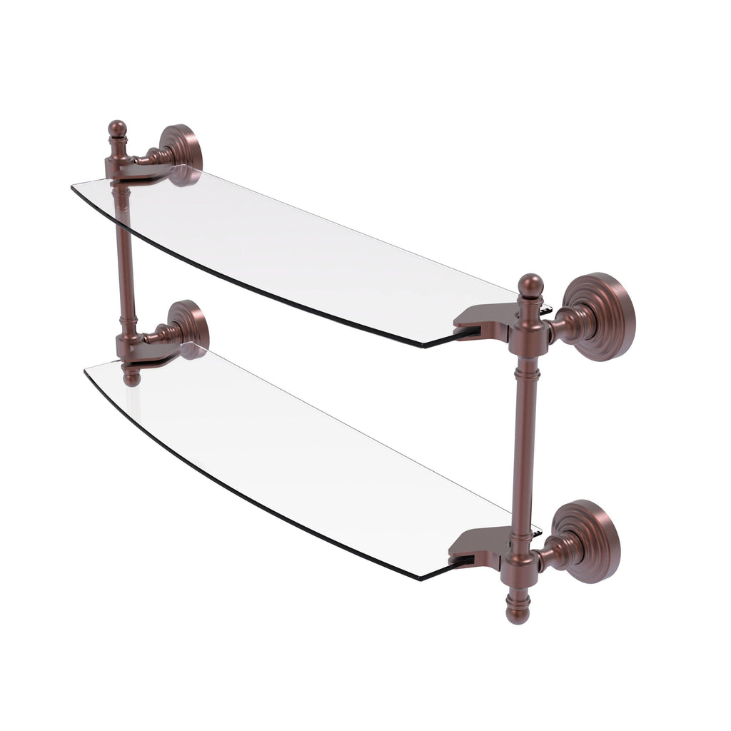 Matte White Two Tiered Glass Shelf G803727