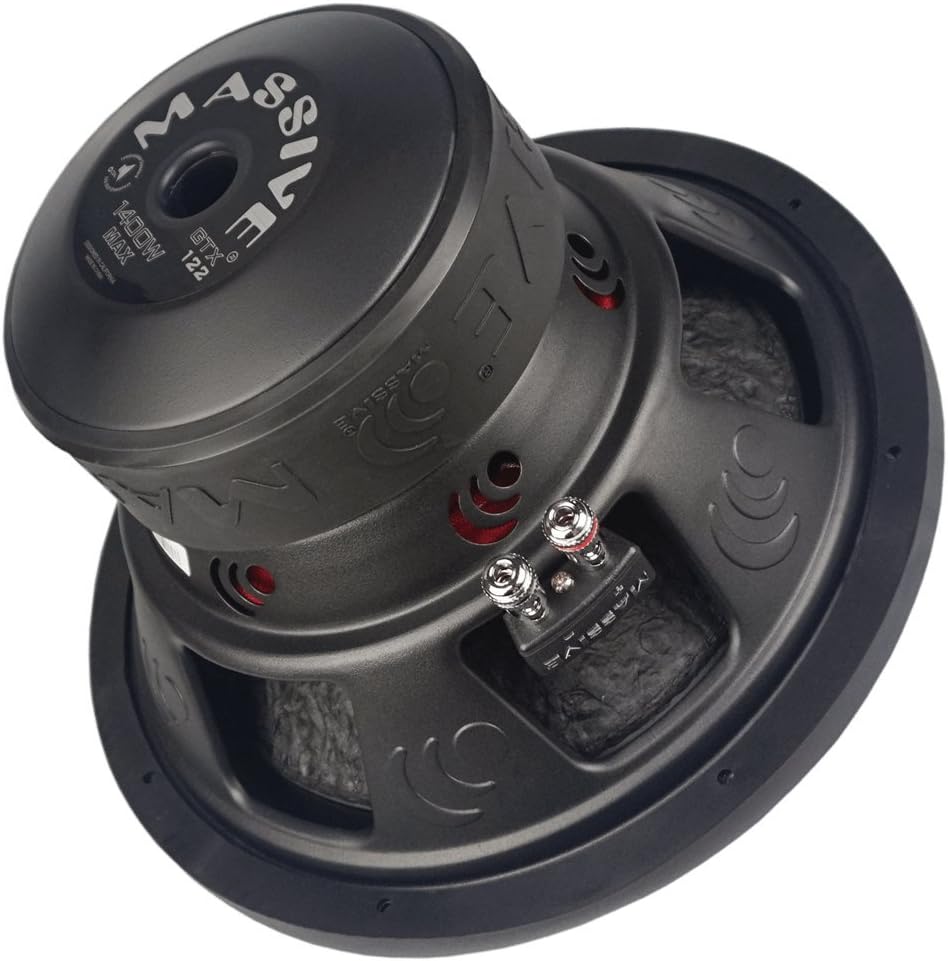12 Inch Car Audio Subwoofer, 700 Watt RMS, Dual 2 Ohm A3796