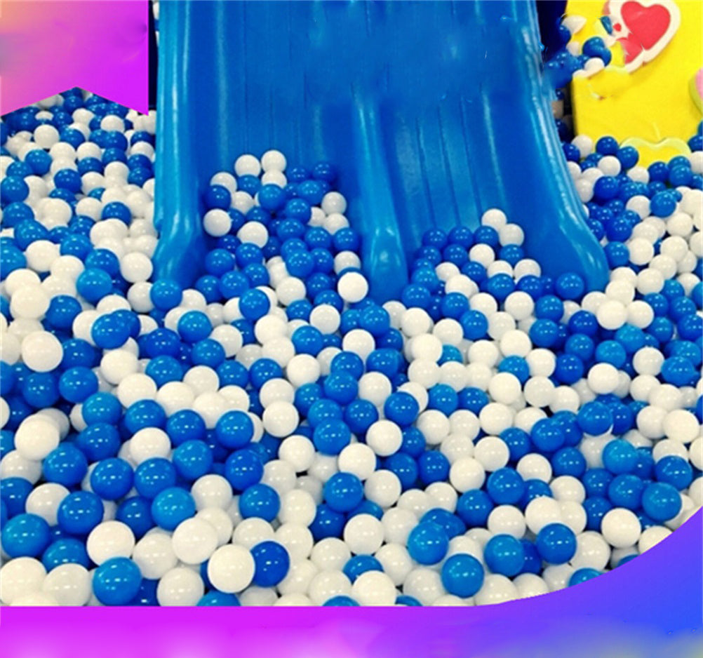 10pcs White Blue Soft Plastic Ocean Ball Baby Swim Pit Toy 7cm D9924