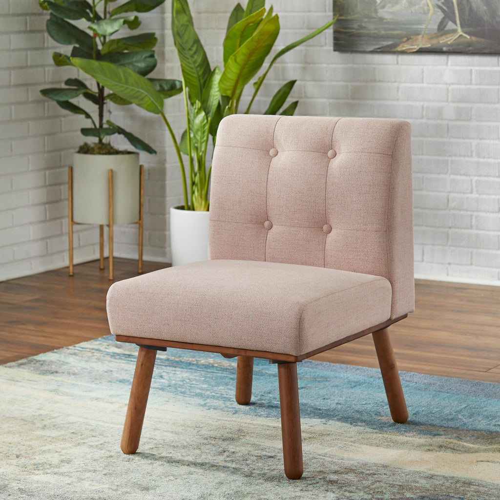 Blue Armless Accent Chair V67178