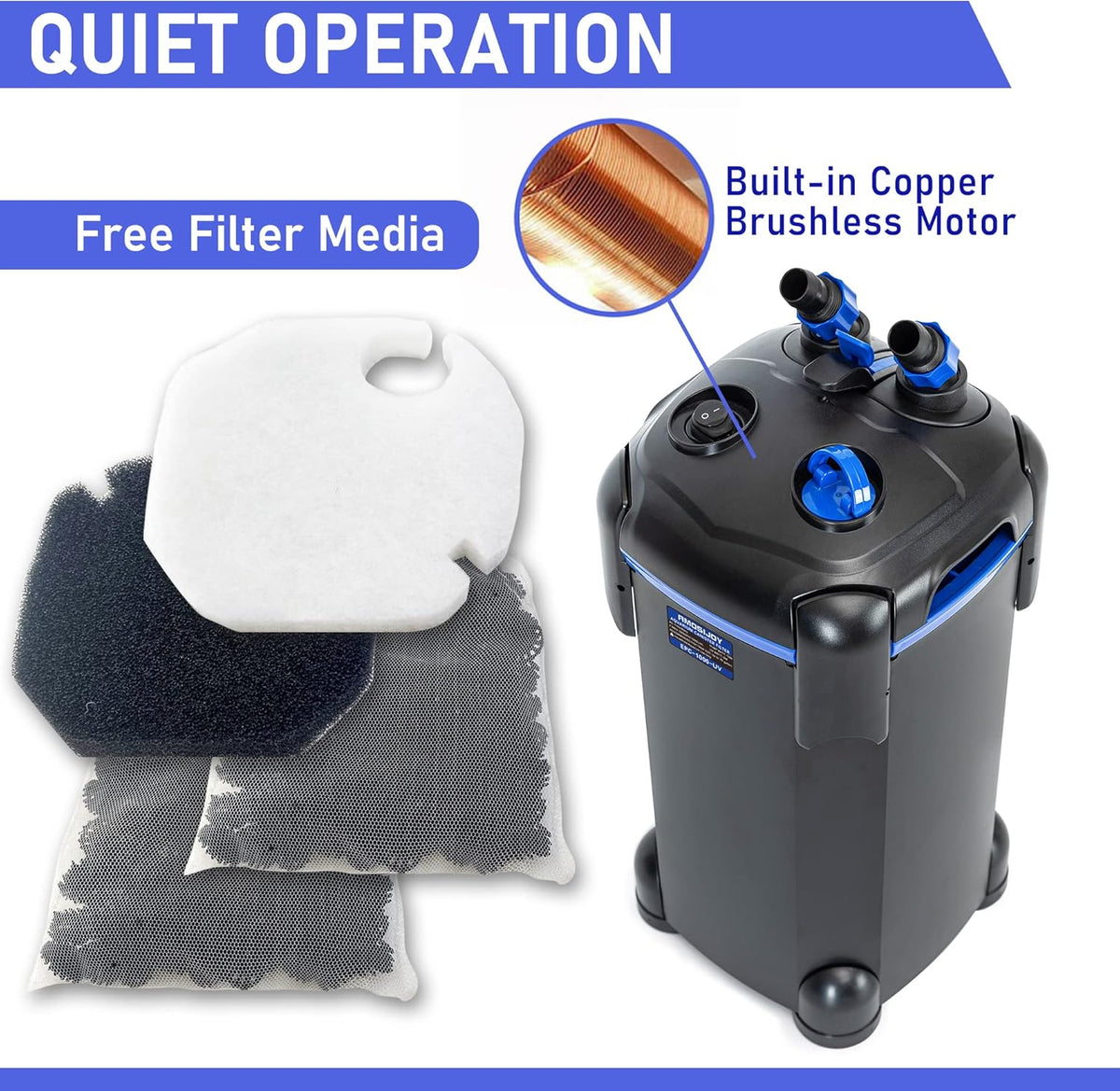 3-Stage Canister Filter for Aquariums X756