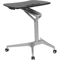 Black Ergonomic Desk with Adjustable Range 29x22-41x22 F79383