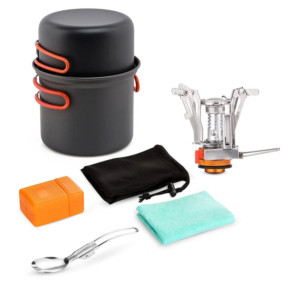 Camping Cookware Set with Cooking Pots Y720