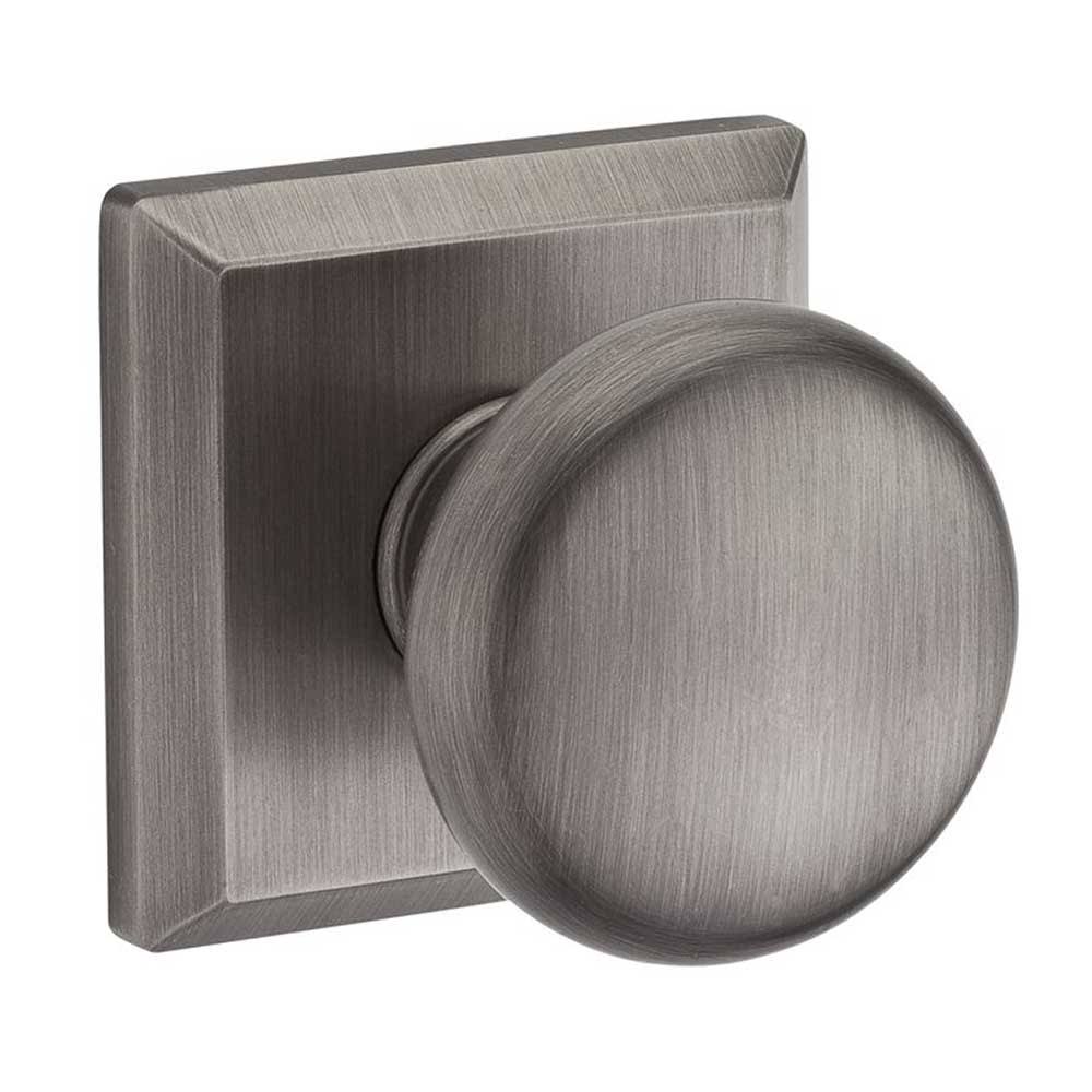 Matte Antique Nickel Passage Round Knobset O4033