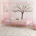Pink Canopy Bed Y889