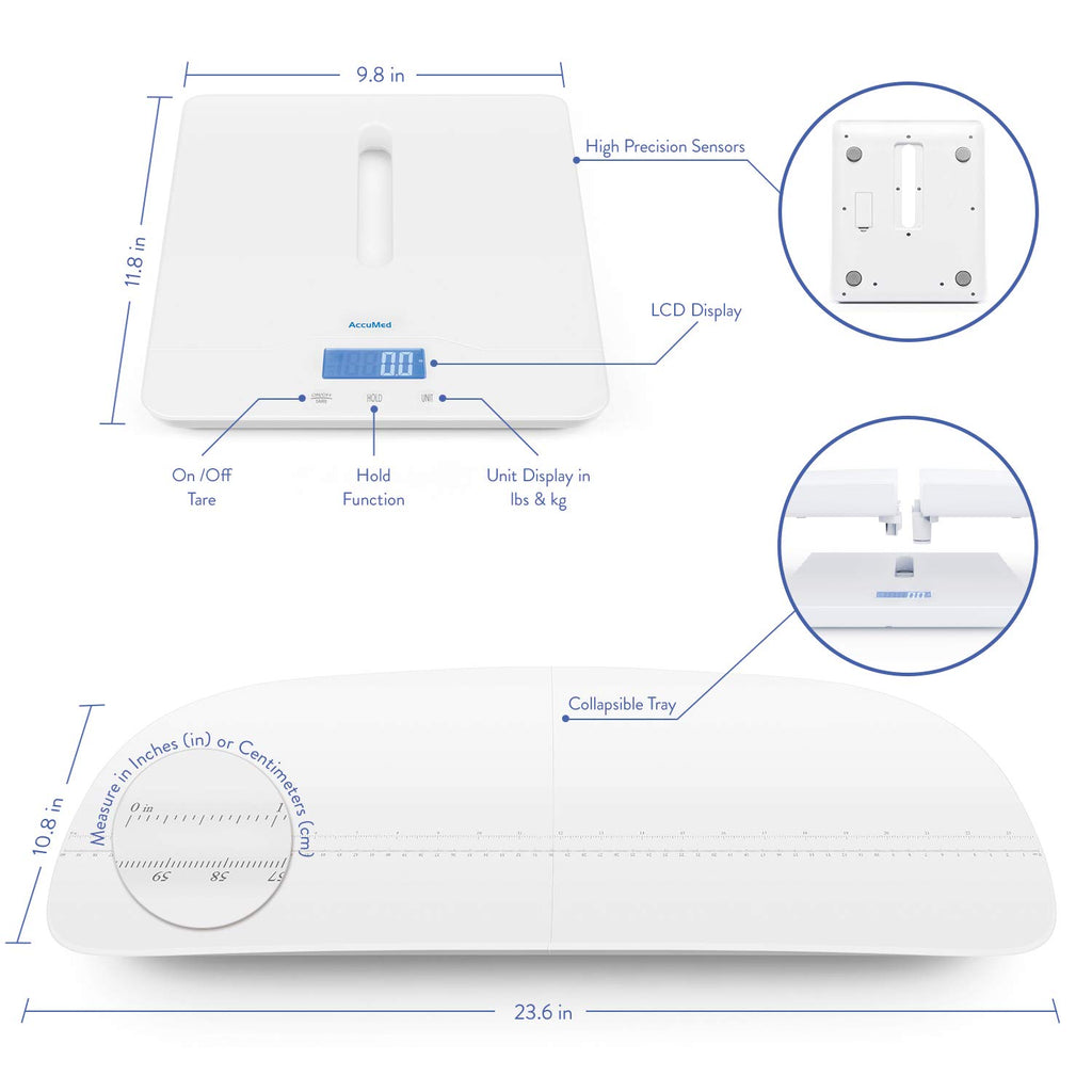 Digital Baby Scale with Blue Backlight Q364