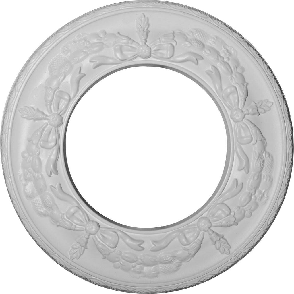 13 1/4 inchod x 7 1/8 inchid x 7/8 inchp Salem Ceiling Medallion X951